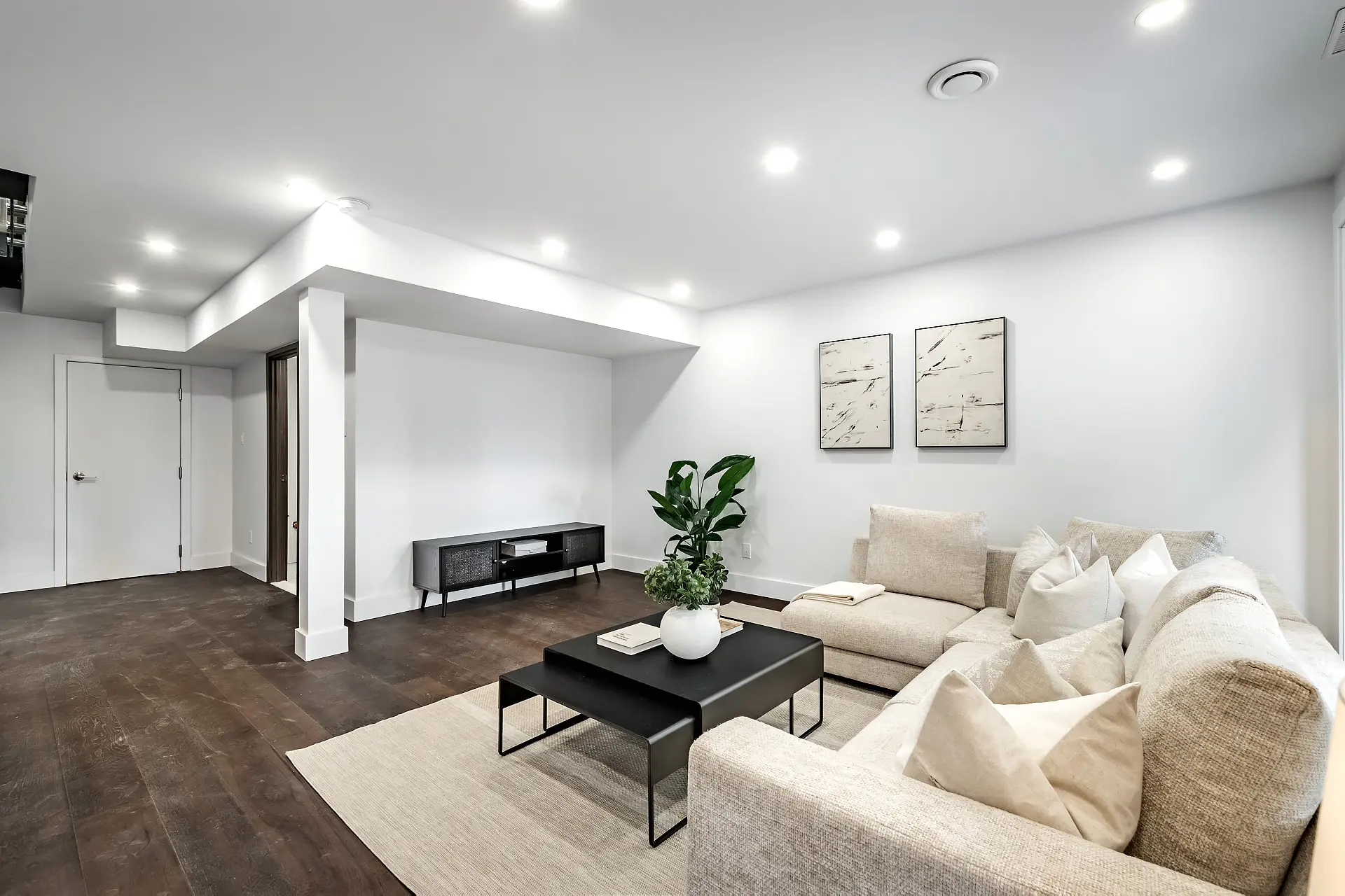 Modern Living Room Enhanced with Professional Home Staging