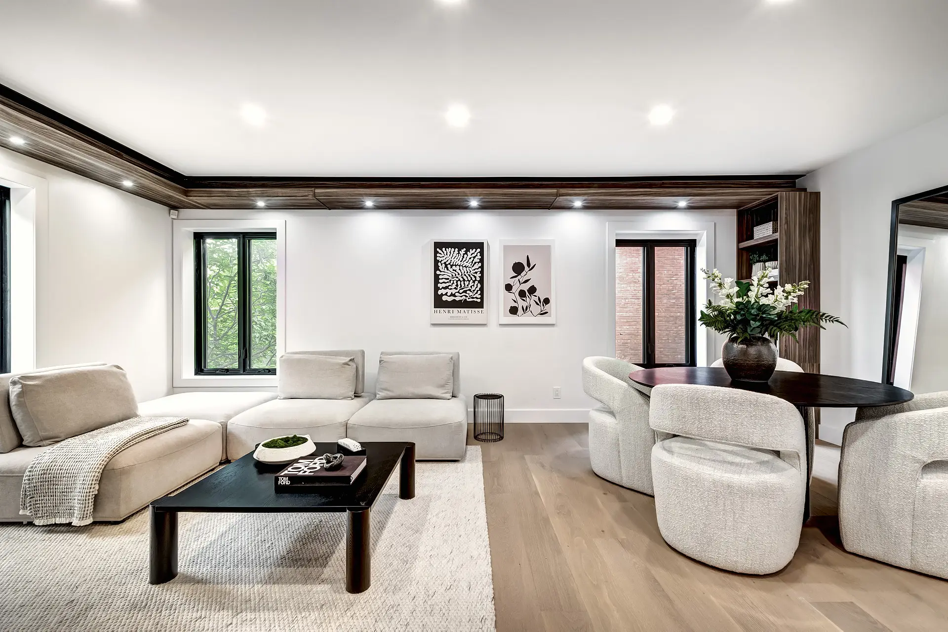 Salon modernisé grâce au home staging professionnel