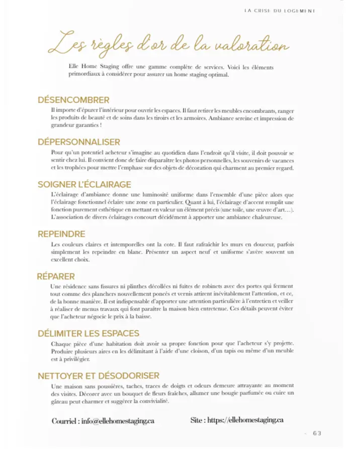 expertise en Home Staging