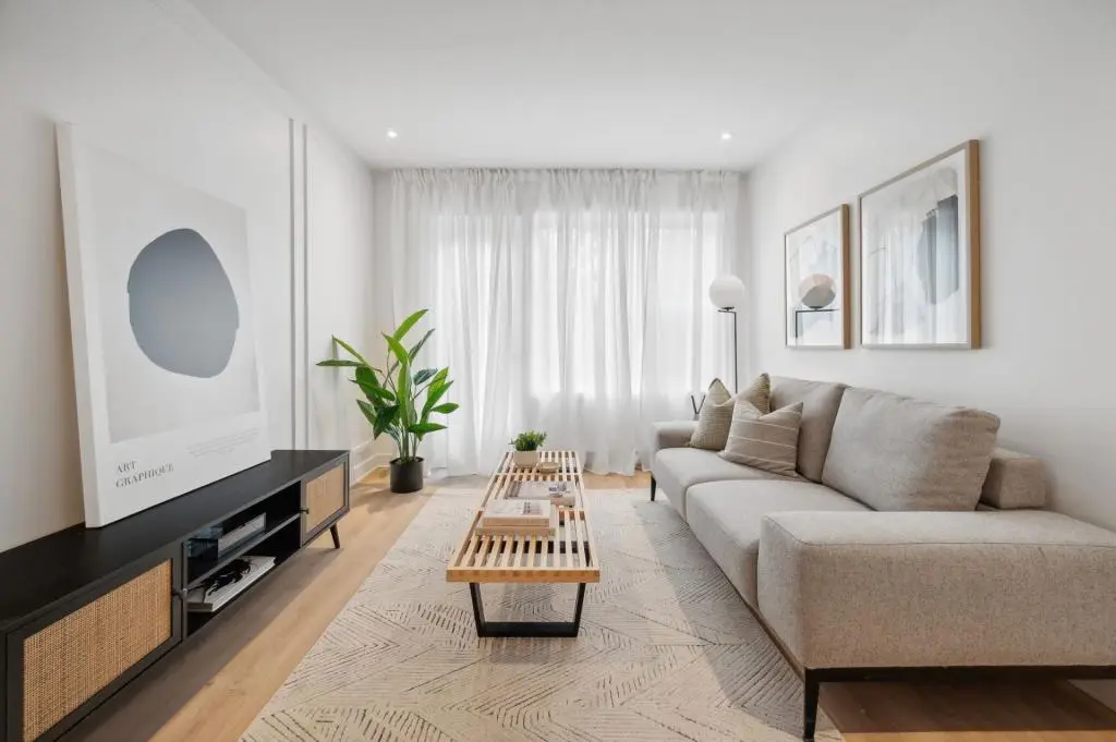 Modern Living Room Enhanced with Professional Home Staging