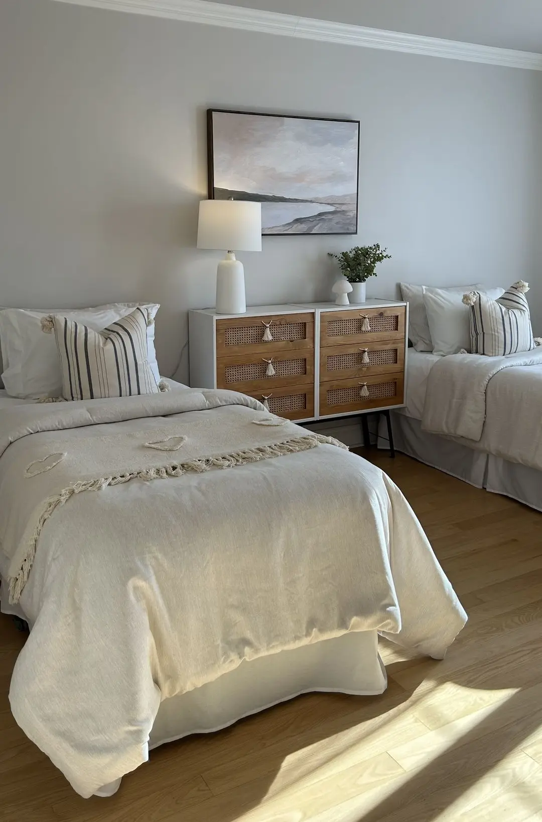 Bright Bedroom Staged to Attract Buyers