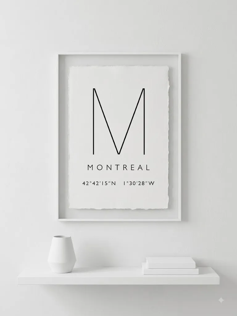 Cadre Montreal - Design graphique et contemporain