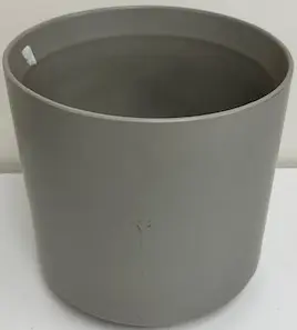 Cache-pot gris en céramique