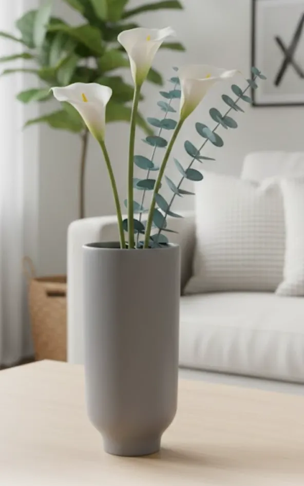 Vase mat "Kiffé" - Accent moderne et minimaliste