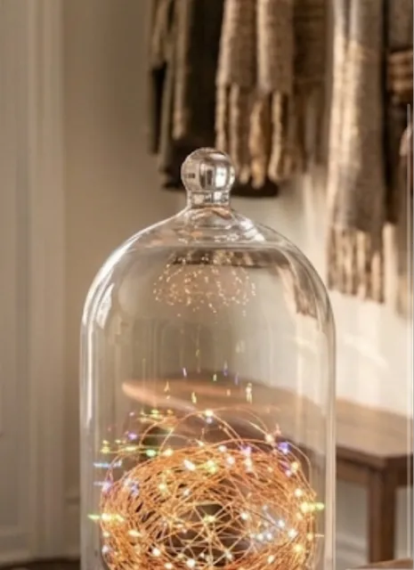 Cloche en verre transparent - Élégance pour la présentation