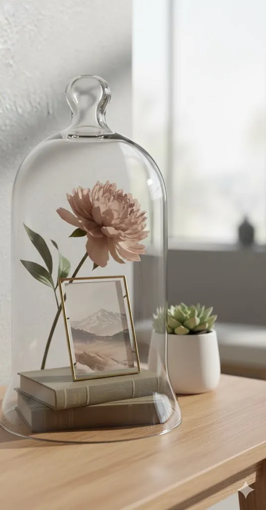 [LIQ-CUI-PAG-16-VE] Présentoir à gâteau avec cloche en verre transparente - Élégance et mise en valeur