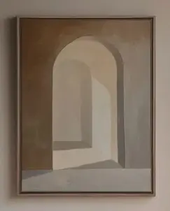 Cadre "GOLDEN ARCH" - Oeuvre artistique aux lignes élégantes