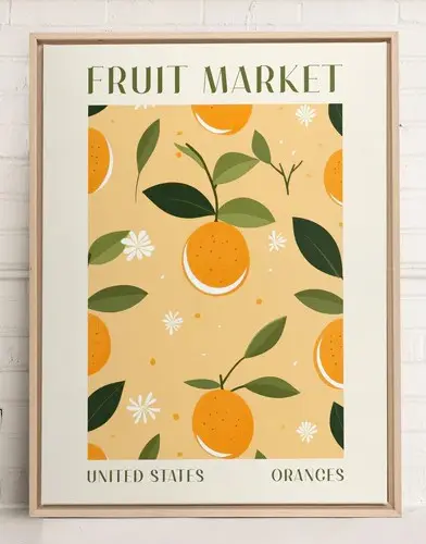 "ORANGE TANGO" frame - Warm and expressive artistic design