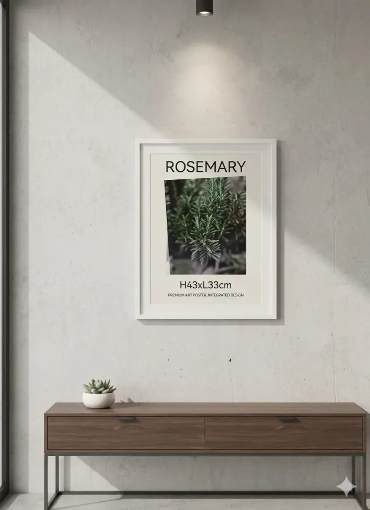 Cadre ROSEMARY (H43 x L33 cm) - Style Botanique