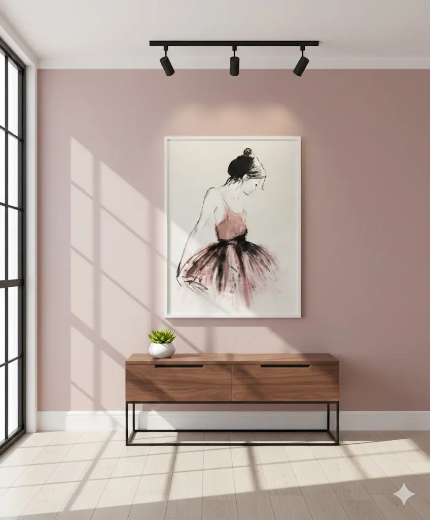 “Danseuse Étoile” Framed Artwork – Classic Minimal Style