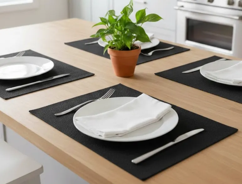 Napperon noir Chilewich - Design moderne et raffiné