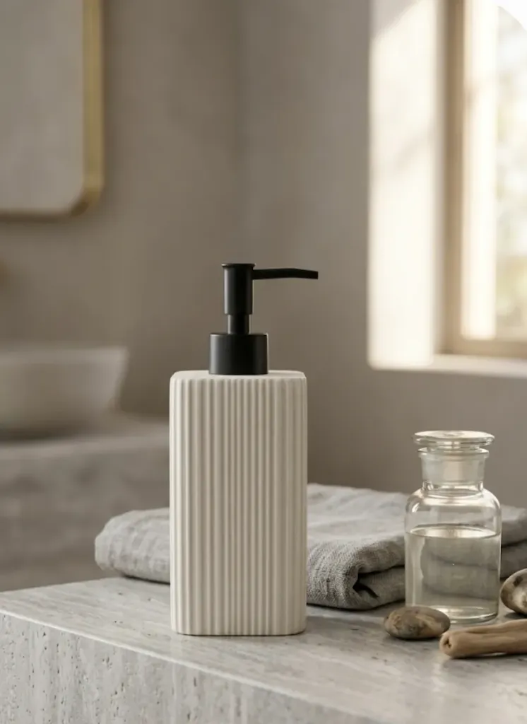 Distributeur à savon rectangle - Moderne et minimaliste