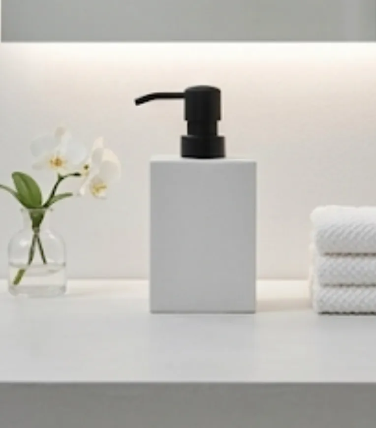 [LIQ-BAT-DIS-43] Distributeur à savon rectangulaire - Minimalisme moderne