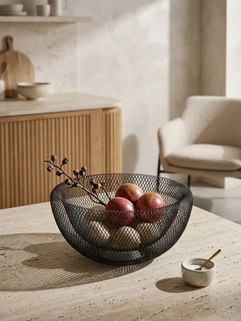 Black metal bowl - Elegant and understated accent